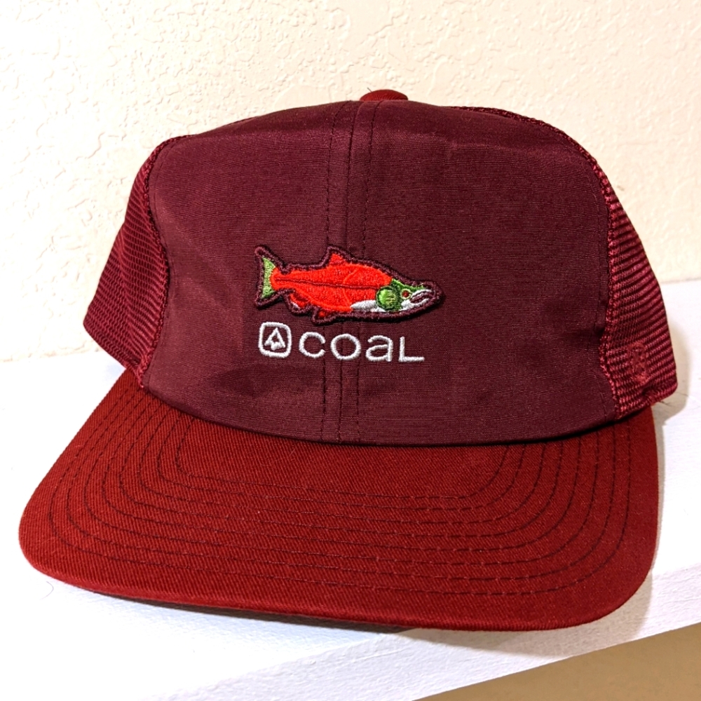 Coal Salmon Mesh Hat